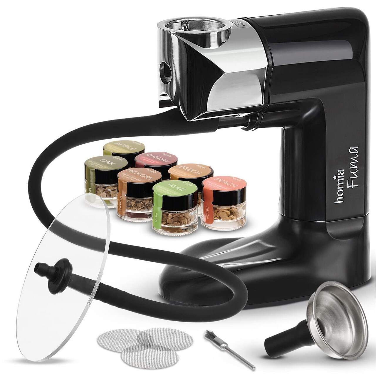 Smoking Gun Wood Smoke Infuser Starter Kit 12 PCS Smoker Machine with Accessories and Wood Chips Cold Smoke for Food and Drinks Gift for Man